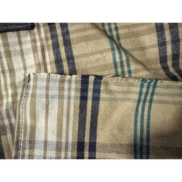 Handmade Vintage Tote Bag Punk Patch Indie Womens Brown Olive Oranges Interior - Picture 3 of 9